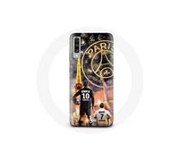 Coque pour Samsung Galaxy A50 PSG Neymar et Mbappé Joyeux noël