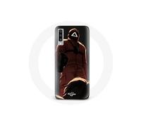 Coque pour Samsung Galaxy A50 Squid Game Soldat Rouge avec Masque Triangle