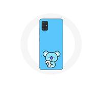 Coque pour Samsung Galaxy A51 5G Bangtan BTS BT21 Koya RM Fond Bleu