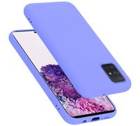 cadorabo Coque Compatible avec Samsung Galaxy A51 5G, Étui Housse en Silicone- Coque pour Galaxy A51 5G- Protection Antichoc, Anti-Empreintes- TPU Housse de Protection - Mat Liquid Light Purple