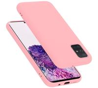 cadorabo Coque Compatible avec Samsung Galaxy A51 5G, Étui Housse en Silicone- Coque pour Galaxy A51 5G- Protection Antichoc, Anti-Empreintes- TPU Housse de Protection - Mat Liquid Pink