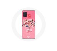 Coque pour Samsung Galaxy A51 5G TWICE Logo Rouge Affiche What Is Love
