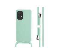 imoshion Coque en silicone avec cordon pour Samsung Galaxy A52(s) (5G/4G) - Vert menthe