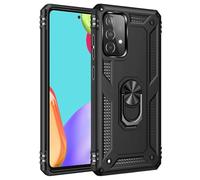 Coque pour Samsung Galaxy A52/A52s 5G Housse Antichoc avec Anneau Rotatif Aimant 360 Degrés Etui Magnétique Rigide Dure Armure Bague Support Renforcée (Samsung Galaxy A52/A52s 5G, Noir)