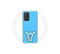 Coque pour Samsung Galaxy A52 Bangtan BTS BT21 Koya RM Fond Bleu