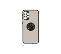 Coque Galaxy A52 Et A52s Bi-Matière Bague Métallique Fonction Support Noir