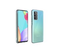 Coque pour Samsung Galaxy A52 et A52s Souple et Film Verre Trempé Dureté 9H Transparent Noir