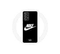 Coque pour Samsung Galaxy A52 Nike Logo blanc fond Noir