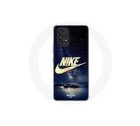 Coque - Nike - Samsung Galaxy A53 5G - Logo Doré - Nuit Étoilée - Souple