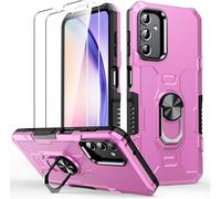 - Coque Pour Samsung Galaxy A54 5g Case, [2x Verre Trempé] [Support Rotatif Stéréo] [Militaire Rigide Pc+Silicone Tpu Bumper] Housse Étuis De Protection Coque Armure Antichoc - Rose