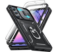 Coque Pour Samsung Galaxy A54 5g (Pas Oppo A54) Avec [2 Verre Trempé], 360° Full Protection De La Caméra En Pc Dur Anti-Chut Renforcée Armor Heavy Duty Antichoc Bumper Housse Etui -Noir