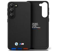 Coque Pour Samsung Galaxy A54 BMW En Cuir Synthétique Noir Avec Logo