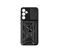 Avizar Coque pour Samsung Galaxy A55 – Bague support, cache caméra coulissant Noir