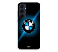 Coque Pour Samsung Galaxy A55 Logo Bmw Noir Et Bleu Brillant Maniacase