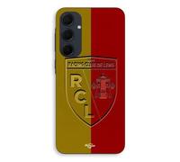 Coque Pour Samsung Galaxy A55 Rcl Lens Logo Fond Jaune Et Rouge Maniacase