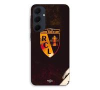 Coque Pour Samsung Galaxy A55 Rcl Lens Orange Fond Noir Maniacase