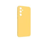 Coque pour Samsung Galaxy A55 Semi-rigide Mat Anti-traces Dragonne Jaune