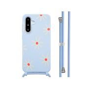 imoshion imoshion Coque design en silicone avec cordon Samsung Galaxy A36 / A56 Lila Flower Distance Multicolore