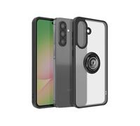 Coque pour Samsung Galaxy A56 Bague Magnétique Dos Translucide Noir