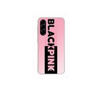 Coque Pour Samsung Galaxy A56 Blackpink logo rose et noir