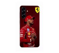 Coque Pour Samsung Galaxy A56 Lewis Hamilton - Official Ferrari Wallpaper