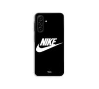 Coque de téléphone - MANIACASE - Samsung Galaxy A57 - Silicone TPU - Nike logo blanc - Noir