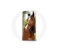 Coque pour Samsung Galaxy A6 2018 Quarter Horse Marron Race de cheval