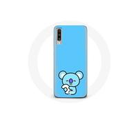 Coque pour Samsung Galaxy A70 Bangtan BTS BT21 Koya RM Fond Bleu