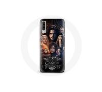 Coque pour Samsung Galaxy A70 Game of Thrones Saison 8 Le Trône de Fer L'affiche de L'équipage Logo Aigle Gris
