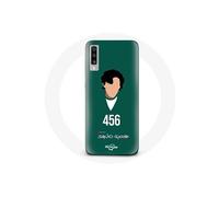Coque - Samsung - Galaxy A70 - Souple - Vert - Squid Game Seong Gi hun Numéro 456