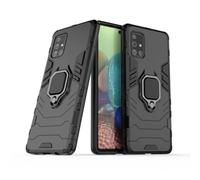 Coque pour Samsung Galaxy A71 5G Housse Antichoc avec Anneau Rotatif Aimant Etui Magnétique Rigide Dure Armure Bague Support Armure Renforcée (Samsung Galaxy A71 5G, Noir)