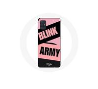 Coque pour Samsung Galaxy A71 BTS ARMY Et Blackpink Blink Rose Noir