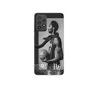 Coque de téléphone - MANIACASE - Samsung Galaxy A72 - Silicone - Noir - NBA black mamba mentality