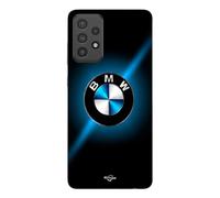 Coque Pour Samsung Galaxy A73 Logo Bmw Noir Et Bleu Brillant Maniacase