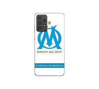 Coque Pour Samsung Galaxy A73 logo OM Olympique de Marseille blanc Fond