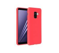 Coque pour Samsung Galaxy A8 Coque Soft Touch Silicone Gel Souple Pastel Forcell Rouge