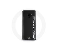 Coque pour Samsung Galaxy A8 Plus Amg Logo Carbone Texture