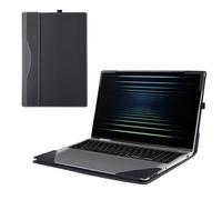 Coque pour Samsung Galaxy Book5/4/3 Pro 360 et Galaxy Book4/3 Pro et Galaxy Book 4/3 Ultra [Ne Convient Pas au Galaxy Book4/3 360] - Housse 2 en 1 en Cuir synthétique (Noir)