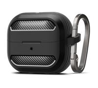 Spigen Coque compatible Rugged Armor pour Samsung Galaxy Buds 3 Pro/Buds 3/Buds 3 FE – TPU Noir mat