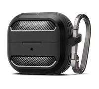 Coque Pour Samsung Galaxy Buds 3/3 Pro - Spigen - Rugged Armor - Noir Mat - Tpu - Résistance Mil-Std-810g