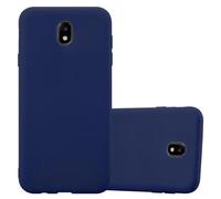 cadorabo Coque pour Samsung Galaxy J3 2017 en Candy Bleu FONCÉ - Housse Protection Souple en Silicone TPU avec Anti-Choc et Anti-Rayures - Ultra Slim Fin Gel Case Cover Bumper