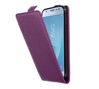 cadorabo Coque pour Samsung Galaxy J3 2017 en ORCHIDÉE Violets - Housse Protection en Style Flip en Similicuir Structuré - Etui Poche Folio Case Cover
