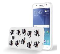 Cadorabo Housse Compatible Avec Samsung Galaxy J5 2015 Avec Hibou Noir - Étui De Protection En Silicone Tpu Avec Impression Moderne