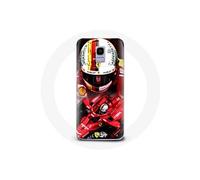 Coque pour samsung galaxy J6 2018 Formule 1 Sebastian Vettel F1 Rouge