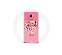 Coque pour Samsung Galaxy J6 2018 TWICE Logo Rouge Affiche What Is Love