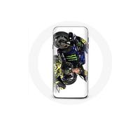 Coque pour Samsung Galaxy J7 2017 Valentino Rossi Pilote de vitesse fond blanc