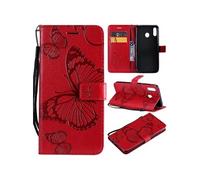 Coque pour Samsung Galaxy M20 ZURSANA Papillon de Protection Etui à Rabat en Cuir PU avec Porte-cartes Magnétique Compatible avec Samsung Galaxy M20