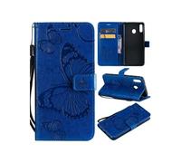 Coque pour Samsung Galaxy M20 ZURSANA Papillon de Protection Etui à Rabat en Cuir PU avec Porte-cartes Magnétique Compatible avec Samsung Galaxy M20
