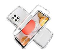 Coque pour Samsung Galaxy M22 - Coque complète Anti-Shock [360°] Full Body Protection [Silicone TPU Front] et [Hard PC Back] pour Samsung Galaxy M32 4G / M22 / A22 4G - Cover Double [Transparente]
