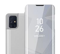 Coque pour Samsung Galaxy M31s Housse Etui Protection Miroir Portefeuille